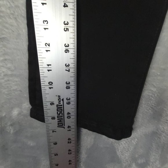 All Worthy Womens Jeans Straight Leg Black Stretch Pocket Mid Rise Denim 0-4 New - Picture 8 of 11